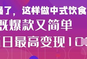 小红书女性中餐养生内容运营玩法 零基础可上手快速获粉变现-雨叶虚拟资源网