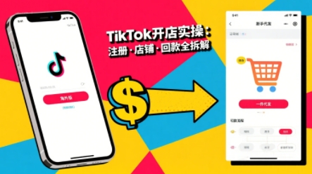 TikTok从开店到投流全流程教程 基础实操到高阶技巧详解