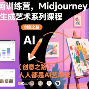 Midjourney AI绘画训练营课程 零基础入门AI艺术创作全指南-雨叶虚拟资源网