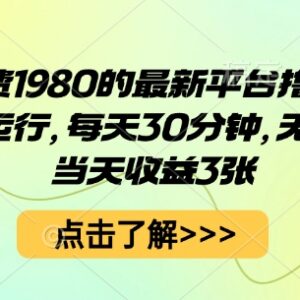 市面售价1980全自动平台撸金项目 每日30分钟操作当天可获收益-雨叶虚拟资源网