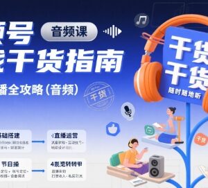 视频号直播运营全指南 零基础从入门到变现干货音频课程-雨叶虚拟资源网