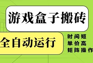 游戏盒子全自动搬砖项目玩法详解 高收益矩阵操作实操指南-雨叶虚拟资源网