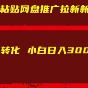 网盘推广拉新复制粘贴新玩法 无需私域引流小白易上手高转化-雨叶虚拟资源网