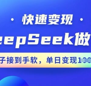 DeepSeek做PPT快速变现全攻略 高效接单提升收益实操教程-雨叶虚拟资源网