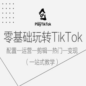 零基础TikTok全流程教学 从配置运营剪辑到热门变现一站式入门-雨叶虚拟资源网