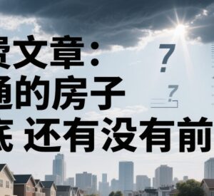 普通住房还有发展前途吗 附普通人及中小企业机遇解析-雨叶虚拟资源网