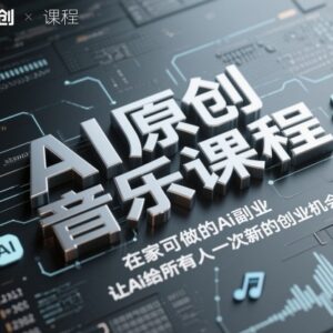 零基础AI原创音乐副业课程 在家可做的低门槛AI创业项目-雨叶虚拟资源网