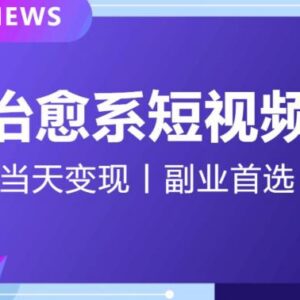 治愈系短视频引流变现全攻略 小白零经验可日引500+快速变现-雨叶虚拟资源网