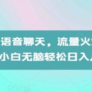 AI生成搞笑语音聊天短视频教程 小白易上手的低门槛起号方法-雨叶虚拟资源网