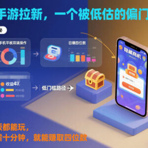 抖音手游拉新偏门玩法教程 手机平板可操作单日可赚四位数-雨叶虚拟资源网