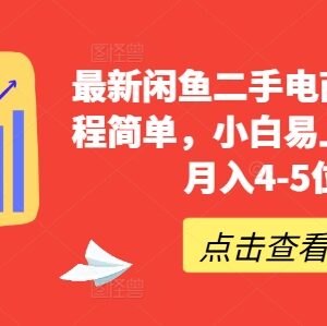 2024最新无门槛闲鱼二手电商项目 小白易上手的副业赚钱实操方法-雨叶虚拟资源网