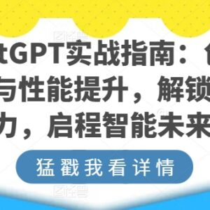 ChatGPT实战全指南 从基础操作到多场景落地玩法详细教程-雨叶虚拟资源网