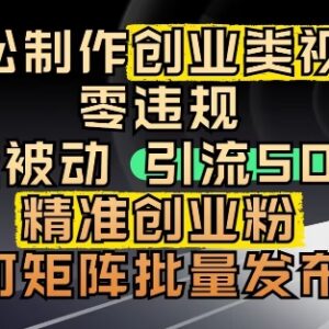 抖音创业粉引流实操教程 小白零门槛几分钟即可制作引流视频-雨叶虚拟资源网