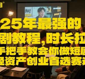 2025年短剧项目全流程实操教程 手把手教你做短剧轻资产创业-雨叶虚拟资源网
