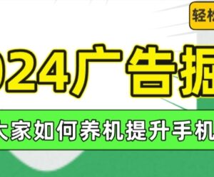 2024广告掘金项目全攻略 养机提升手机权重实现日入百元实操方法-雨叶虚拟资源网