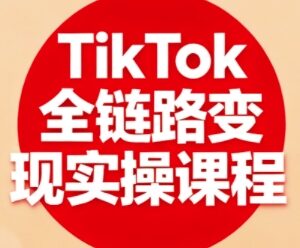 TikTok全链路变现实操课程 从入门到进阶掌握全流程变现技能-雨叶虚拟资源网