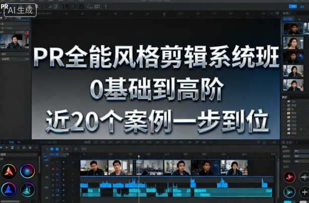 PR全能风格剪辑系统班 0基础到高阶近20个案例全流程教学