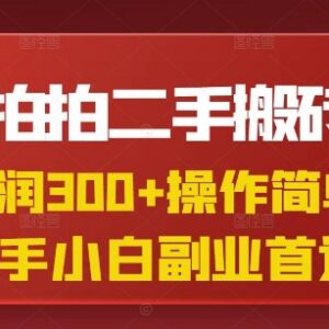 京东拍拍二手搬砖项目实操教程 新手高利润兼职副业入门指南-雨叶虚拟资源网