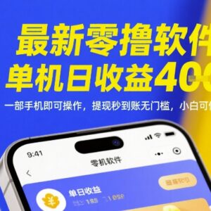 2024零成本手机零撸赚钱项目实操 单机日入数百无门槛小白可做-雨叶虚拟资源网