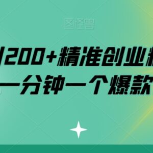 小红书精准创业粉引流方法 日引200粉爆款作品制作实操教程-雨叶虚拟资源网