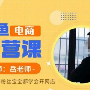 岳老师闲鱼电商运营课 零基础学开闲鱼网店全流程实操课程-雨叶虚拟资源网