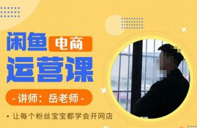 岳老师·闲鱼电商运营课,让每个粉丝宝宝都学会开网店