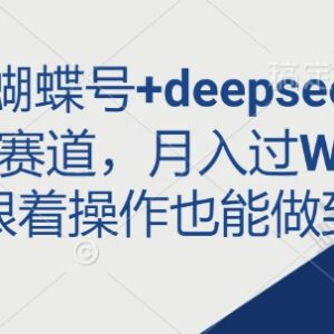 即梦+蝴蝶号+Deepseek掘金实操玩法 零基础小白上手可月入过万-雨叶虚拟资源网