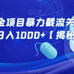 公众号关键词暴力截流玩法拆解 精准引流可实现稳定日入千元-雨叶虚拟资源网