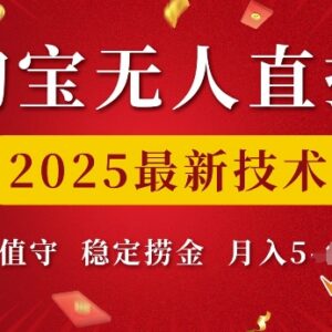 2025淘宝无人直播最新实操技术 低门槛无需值守变现教程-雨叶虚拟资源网
