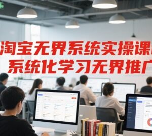 淘宝无界系统推广实操课程 系统化掌握投流运营全流程技巧-雨叶虚拟资源网
