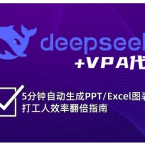 DeepSeek搭配VBA代码教程 快速搞定Excel/PPT图表提升办公效率-雨叶虚拟资源网
