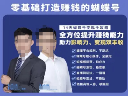 零基础视频号运营变现全攻略 14天打造可盈利蝴蝶号实操教程