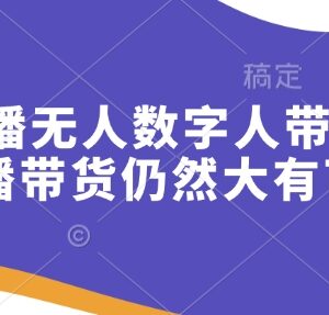快手无人数字人口播带货实操方法 新手直播带货变现全攻略-雨叶虚拟资源网