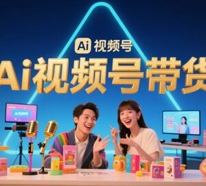 AI视频号带货实操玩法拆解 低门槛解决内容制作难题易上手-雨叶虚拟资源网