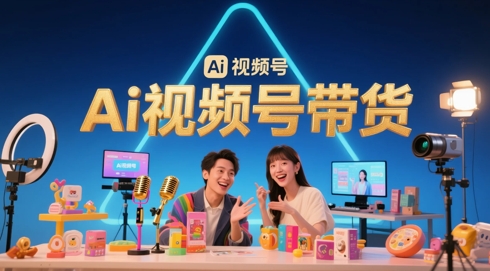 AI视频号带货实操玩法拆解 低门槛解决内容制作难题易上手