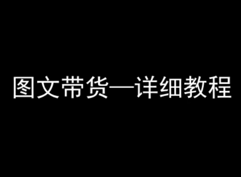 抖音图文带货全流程实操教程 零基础小白也能轻松上手