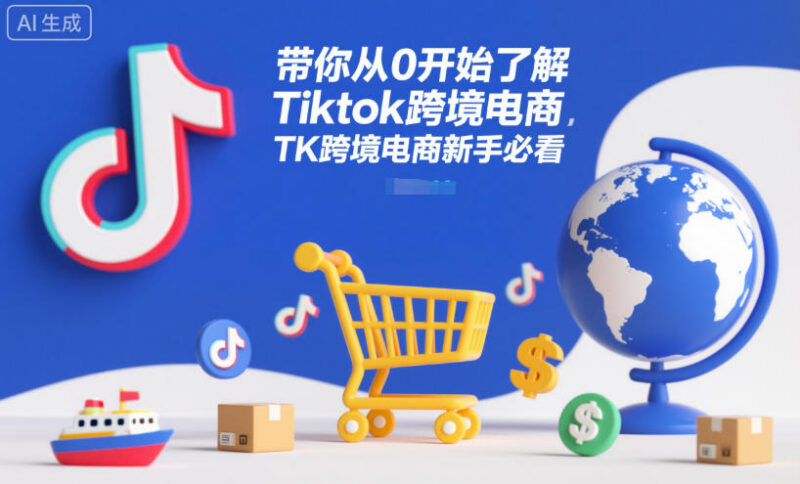 TikTok跨境电商新手入门指南 从0到1全流程运营实操详解