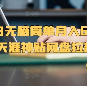 2024新手小白天涯神贴网盘拉新实操教程 可实现月入6000+-雨叶虚拟资源网