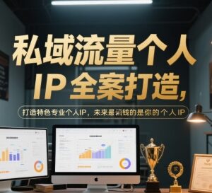 私域流量个人IP全案打造教程 从定位到变现全流程实操教学-雨叶虚拟资源网