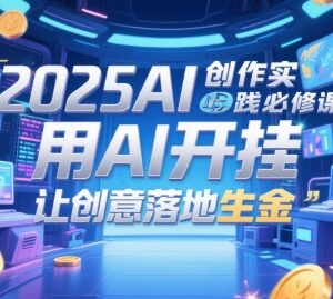 2025AI创作实践必修课 从工具操作到内容变现全流程教学-雨叶虚拟资源网