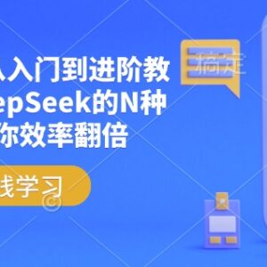 DeepSeek从入门到进阶使用教程 附提示词及配套学习资料包-雨叶虚拟资源网