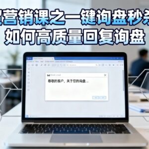 外贸营销实用专项课程 高质量客户询盘回复技巧全解析-雨叶虚拟资源网