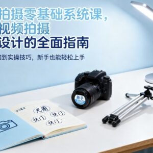 零基础视频拍摄系统课 新手从入门到实战全流程学习指南-雨叶虚拟资源网
