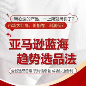 亚马逊蓝海趋势选品法实操教程 利用信息差挖掘高利润爆款全攻略-雨叶虚拟资源网