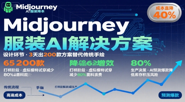 Midjourney服装领域全阶段教程 AI辅助服装企业降本增效