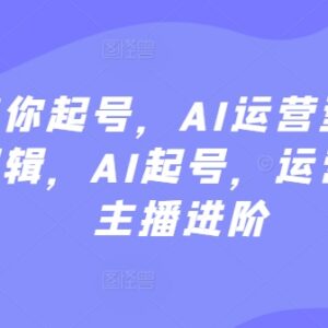 AI运营型主播从0起号全教程 底层逻辑及运营进阶指南-雨叶虚拟资源网