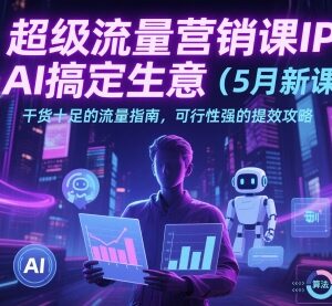 2024年5月IP+AI流量营销新课 普通个体获客提效实操干货指南-雨叶虚拟资源网