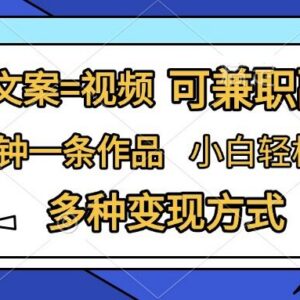 图文转视频精准引流副业实操教程 小白易上手含多种变现方式-雨叶虚拟资源网