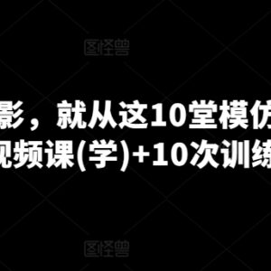家庭摄影入门学习教程 10堂模仿视频课配套10次实训训练营-雨叶虚拟资源网