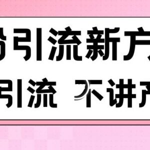 男粉引流合规实操方法分享 日引百余男粉无违规不封号-雨叶虚拟资源网